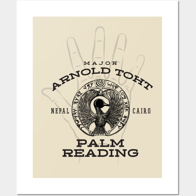 Arnold Toht Palm Reading Wall Art by MindsparkCreative